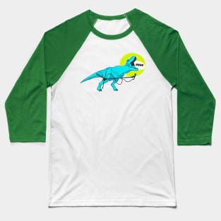 Retro dinosaur screaming (tortoise) Baseball T-Shirt